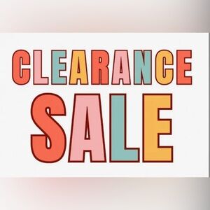 Colorful Clearance Sale Sign